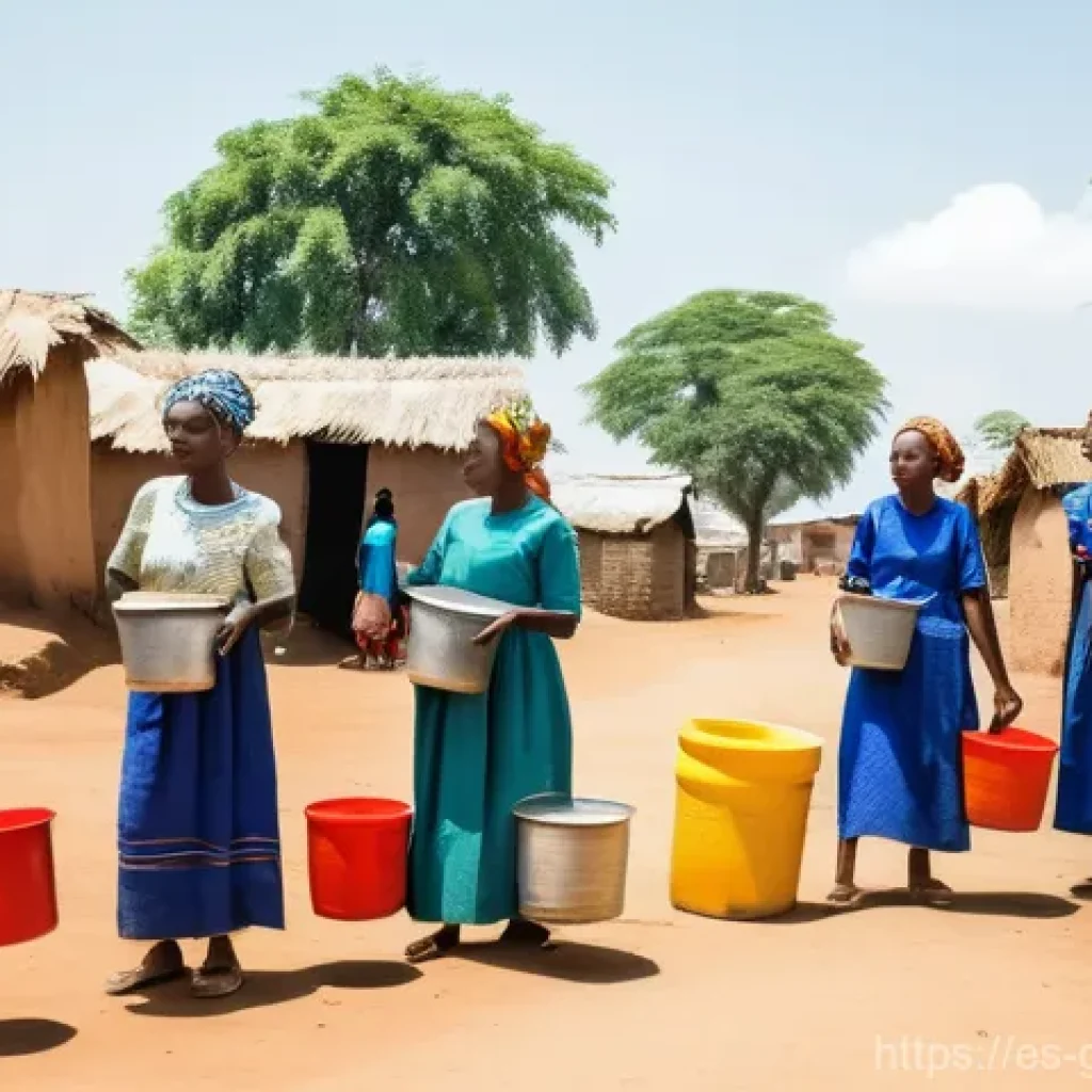 기니 수돗물 및 정수 필수 여부 - **Prompt 1: Water Scarcity in Guinea**
"A compelling, realistic image depicting several Guinean ...