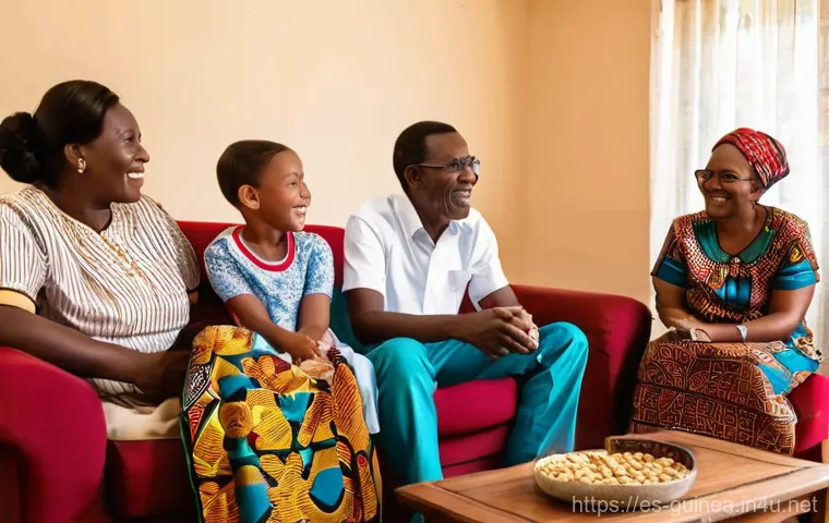 기니에서 인기 있는 TV 프로그램 - **Prompt 1: Multigenerational Family TV Night in Equatorial Guinea**
    "A heartwarming scene of a ...