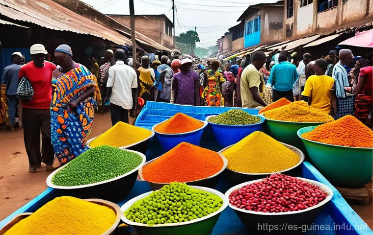 기니의 특산물과 요리 - Here are three detailed image prompts in English, designed for an image generation tool, adhering to... 기니의 특산물과 요리 - Here are three detailed image prompts in English, designed for an image generation tool, adhering to...